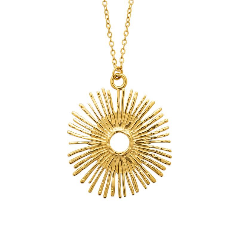 Izee Collier acier doré 312351