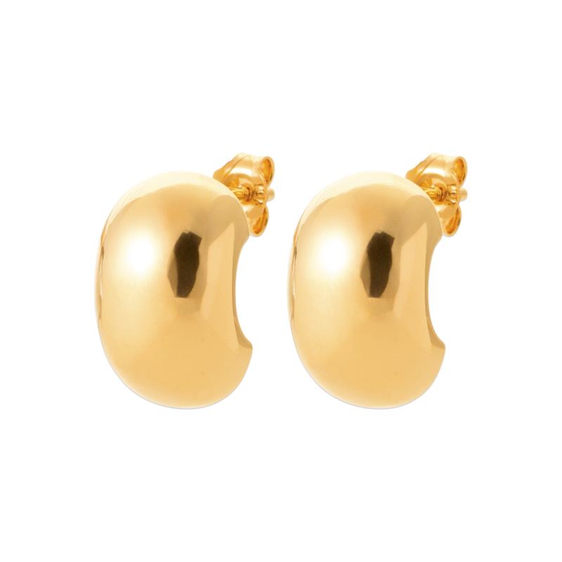 Coque de Nacre Puces d'oreilles plaqué or 23065300