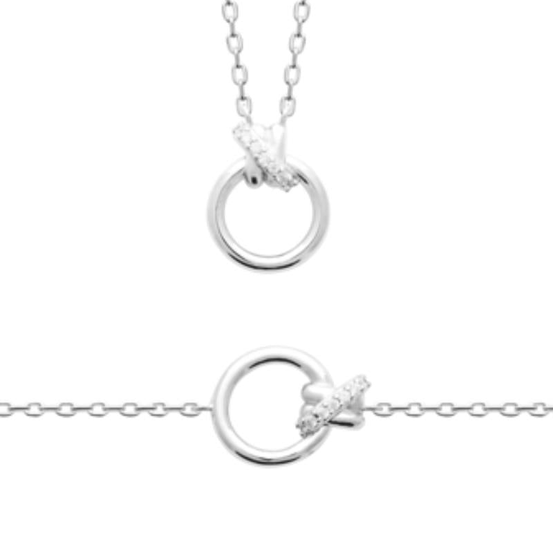 Coque de Nacre Collier argent 873918