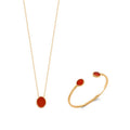 Coque de Nacre Collier plaqué or 973580