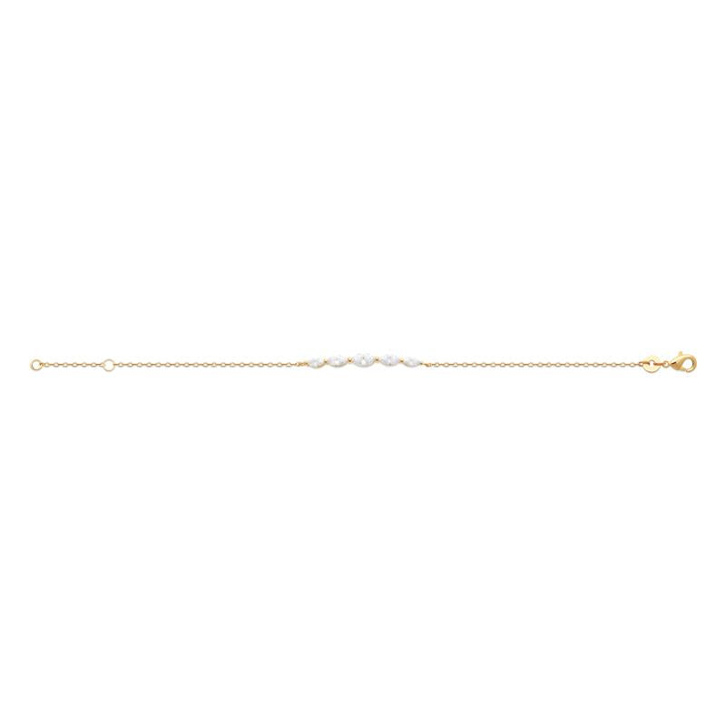 Coque de Nacre Bracelet plaqué or 973948