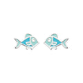 Coque de Nacre Puces d'oreilles argent 73040400