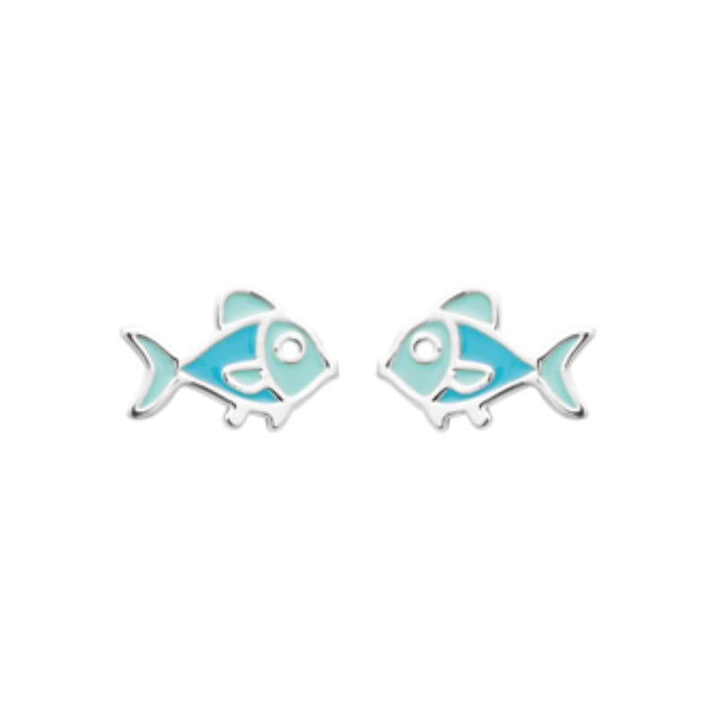 Coque de Nacre Puces d'oreilles argent 73040400