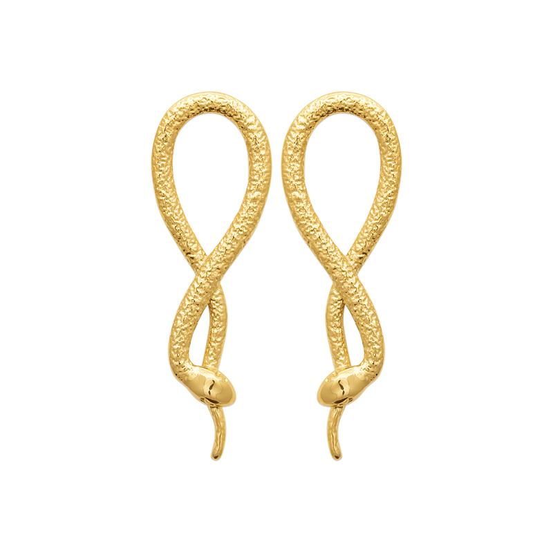 Izee Boucles d'oreilles pendantes acier doré 3133609