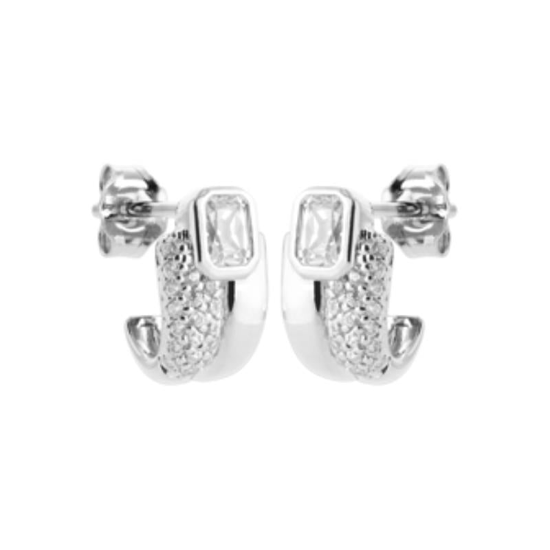 Coque de Nacre Puces d'oreilles argent 13061410