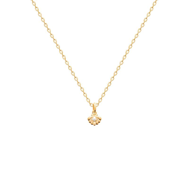 Coque de Nacre Pendentif plaqué or 27920014
