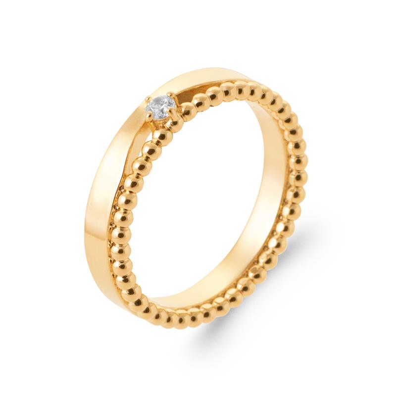 Coque de Nacre Bague plaqué or 2991010