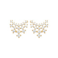 Coque de Nacre Puces d'oreilles plaqué or 23081010