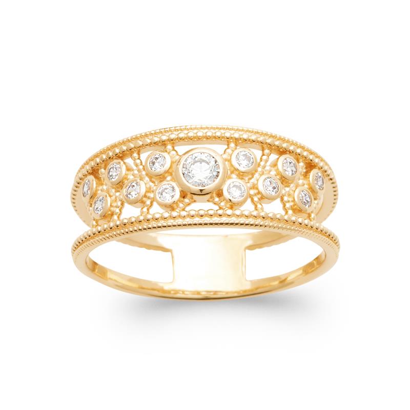 Coque de Nacre Bague plaqué or 20007810