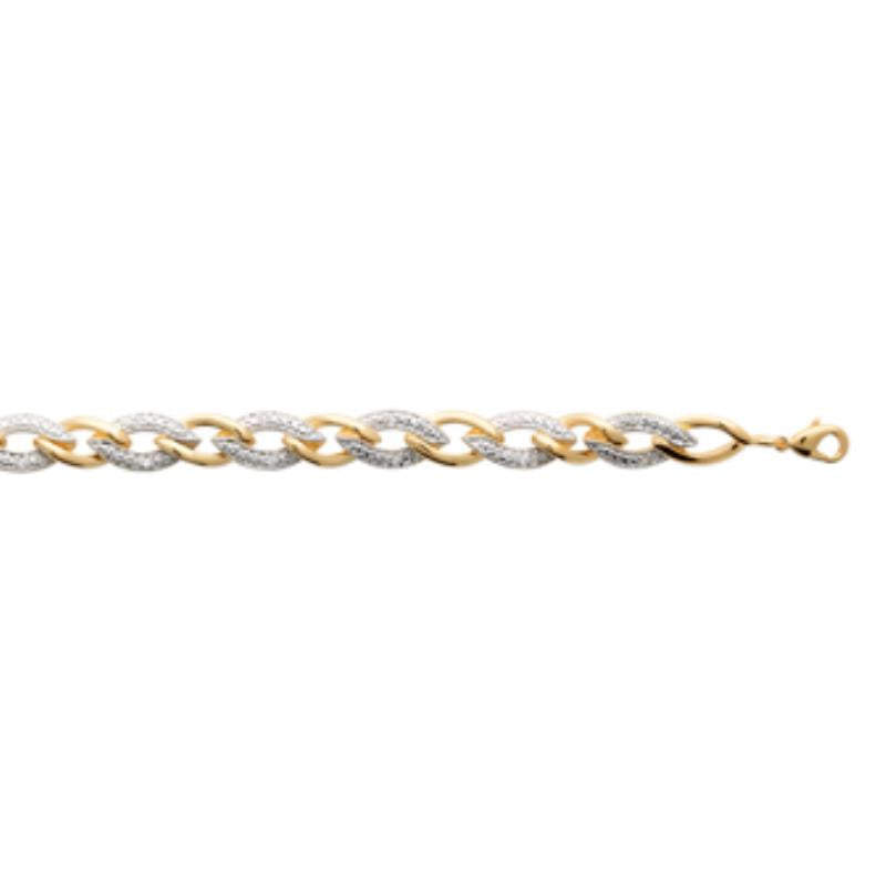 Coque de Nacre Bracelet plaqué or 970707