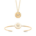 Coque de Nacre Collier plaqué or 974426