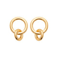 Coque de Nacre Boucles d'oreilles pendantes plaqué or 2593800