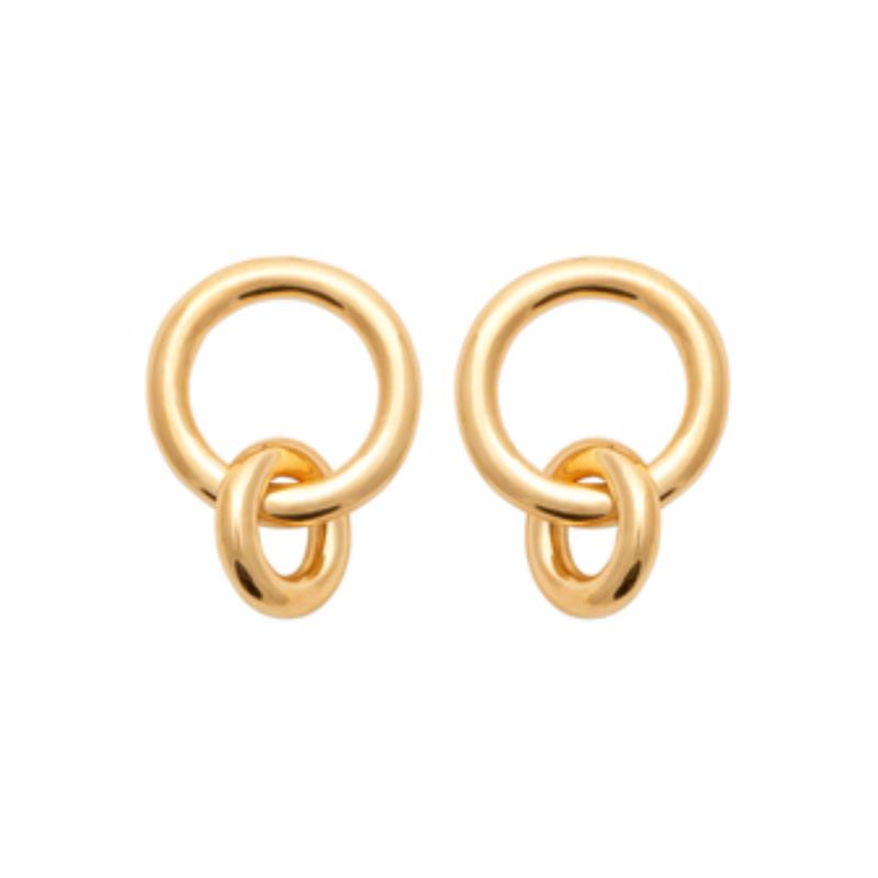 Coque de Nacre Boucles d'oreilles pendantes plaqué or 2593800