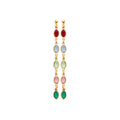 Coque de Nacre Boucles d'oreilles pendantes plaqué or 23065405
