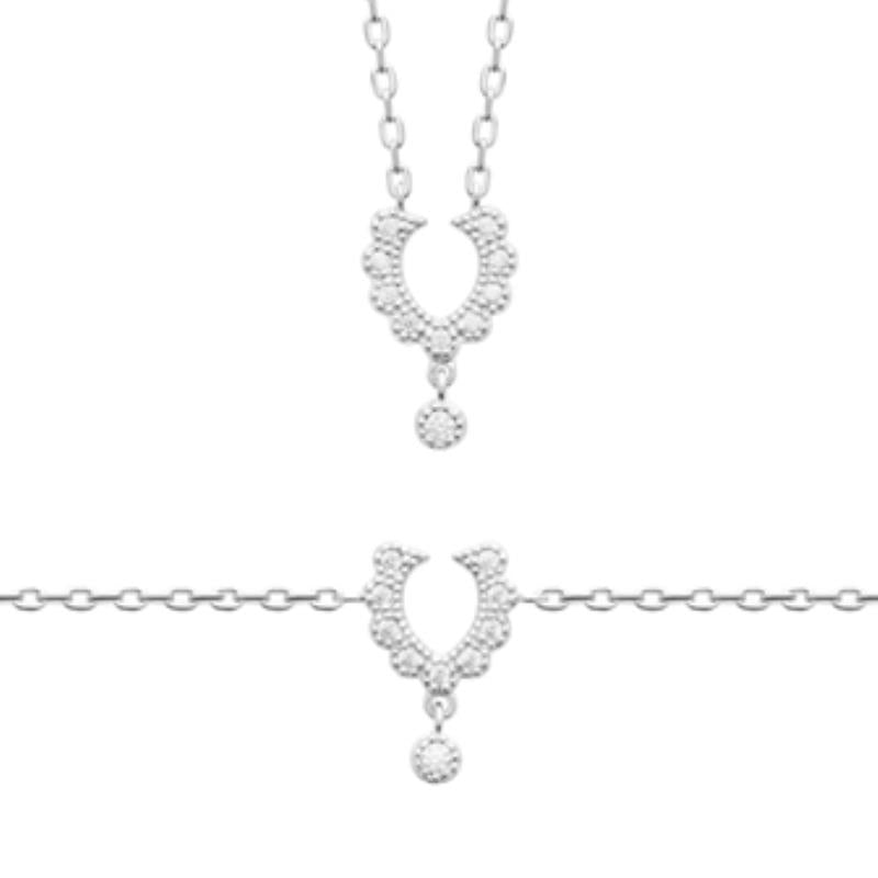 Coque de Nacre Chaîne argent 874048