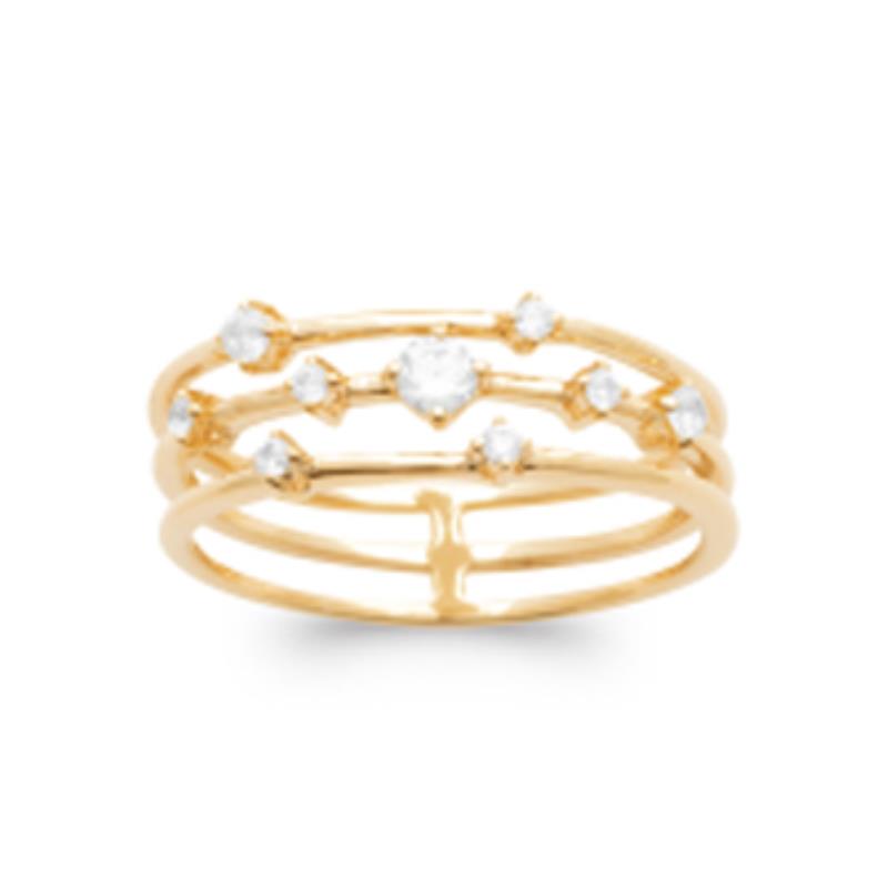 Coque de Nacre Bague plaqué or 2970210
