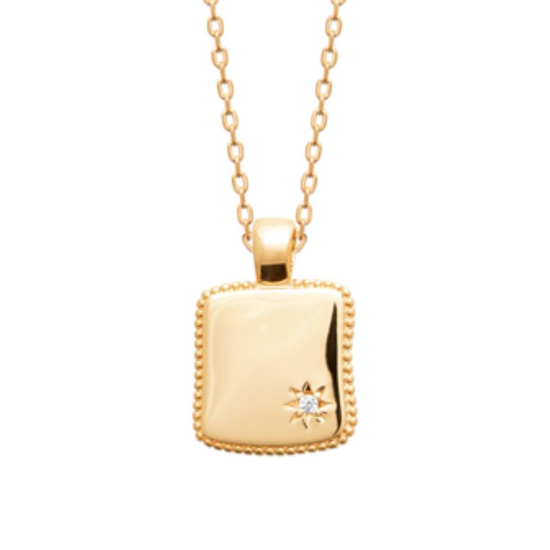 Coque de Nacre Collier plaqué or 974238