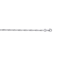 Coque de Nacre Chaîne maille singapour argent 786006
