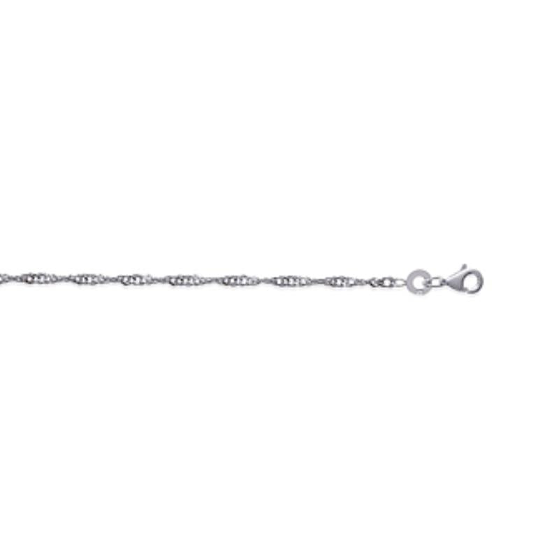 Coque de Nacre Chaîne maille singapour argent 786006