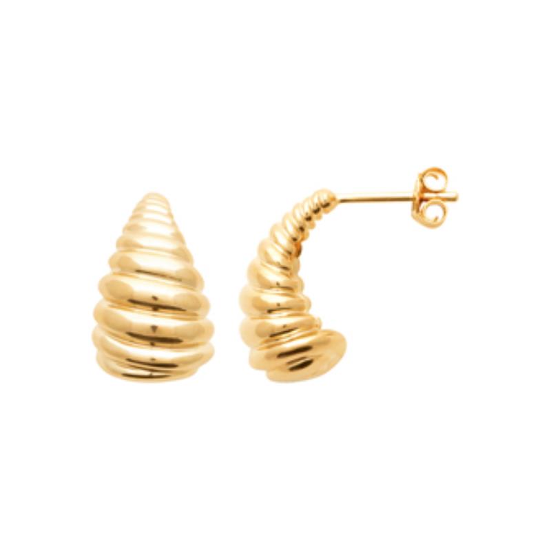 Coque de Nacre Boucles d'oreilles pendantes plaqué or 23062000