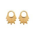 Coque de Nacre Puces d'oreilles plaqué or 2573200