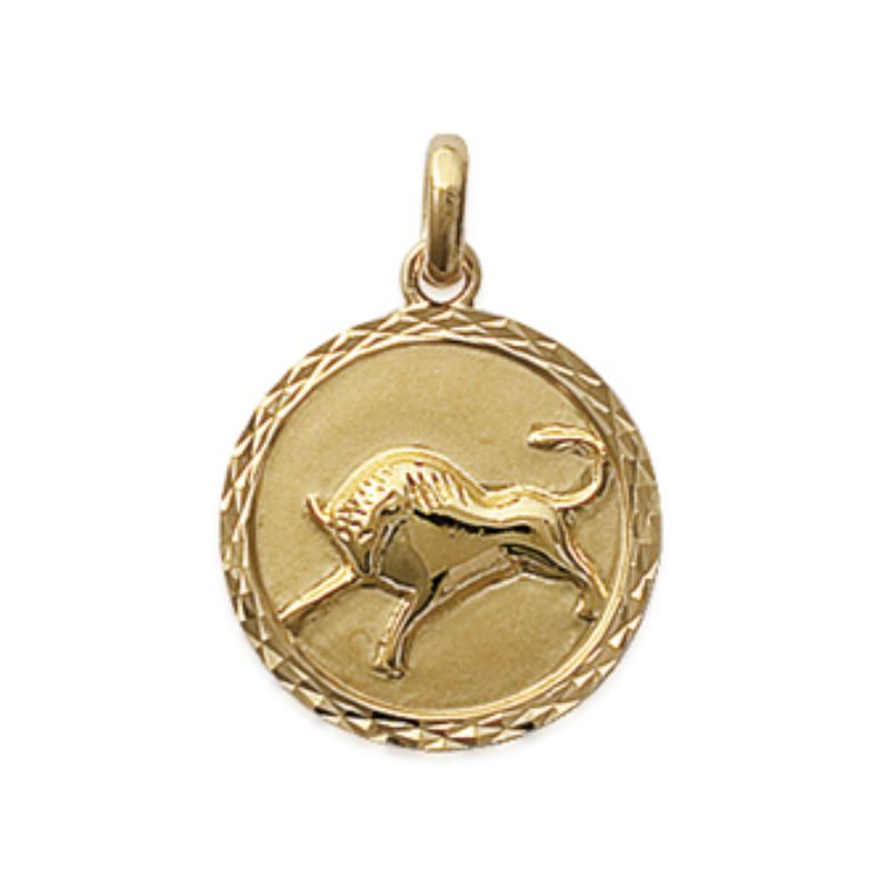 Coque de Nacre Pendentif zodiaque plaqué or 24821104