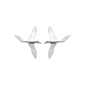 Coque de Nacre Puces d'oreilles argent 73022500