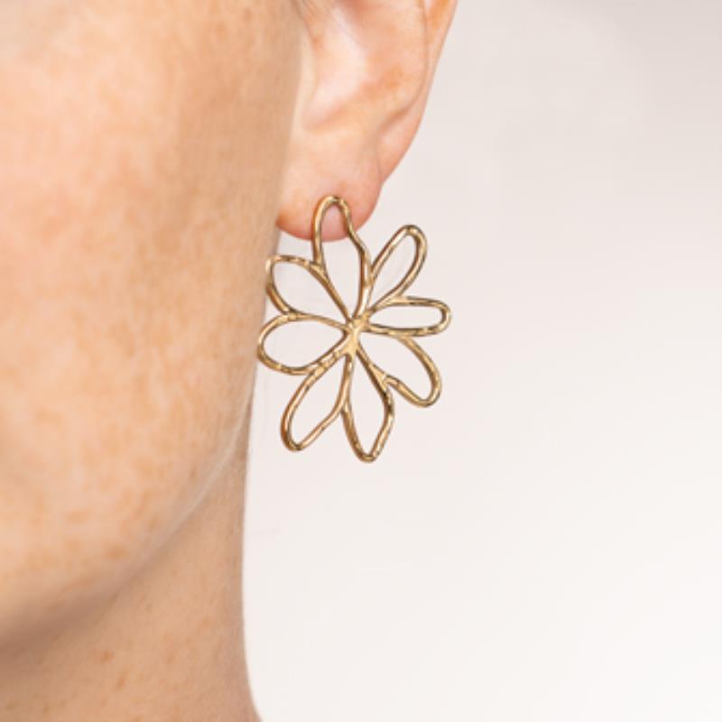 Izee Boucles d'oreilles acier doré 3117409