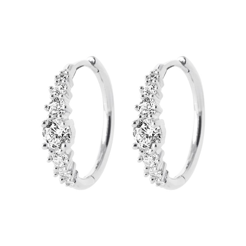 Coque de Nacre Créoles argent 1684410
