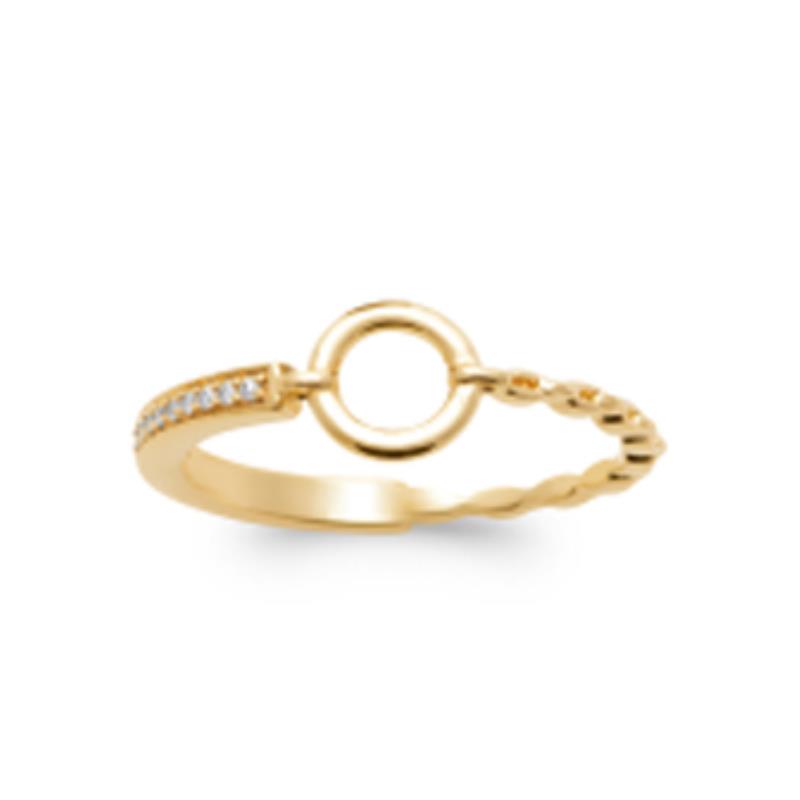 Coque de Nacre Bague plaqué or 2965110