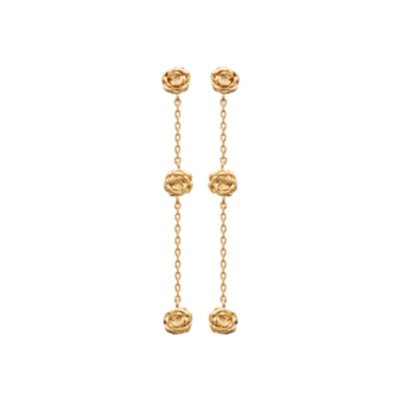 Coque de Nacre Boucles d'oreilles pendantes plaqué or 23032500