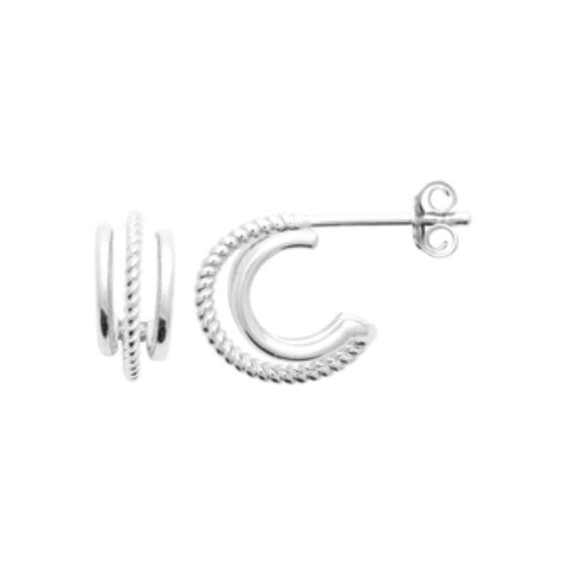 Coque de Nacre Créoles argent 7671500