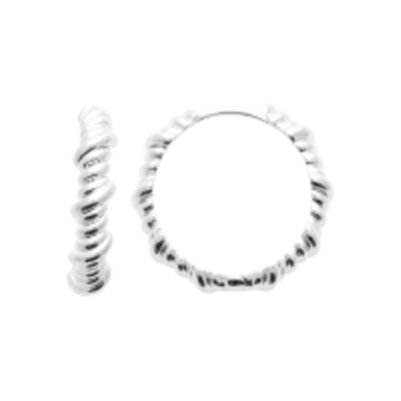 Coque de Nacre Créoles argent 7668300