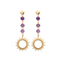 Coque de Nacre Boucles d'oreilles pendantes plaqué or 23000470