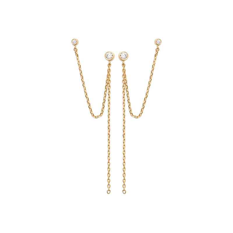 Coque de Nacre Boucles d'oreilles plaqué or 2593710