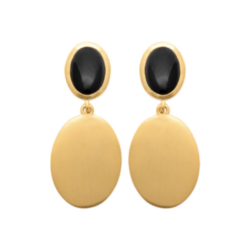 Coque de Nacre Boucles d'oreilles pendantes plaqué or 2586207
