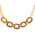 Izee Collier acier doré 312415