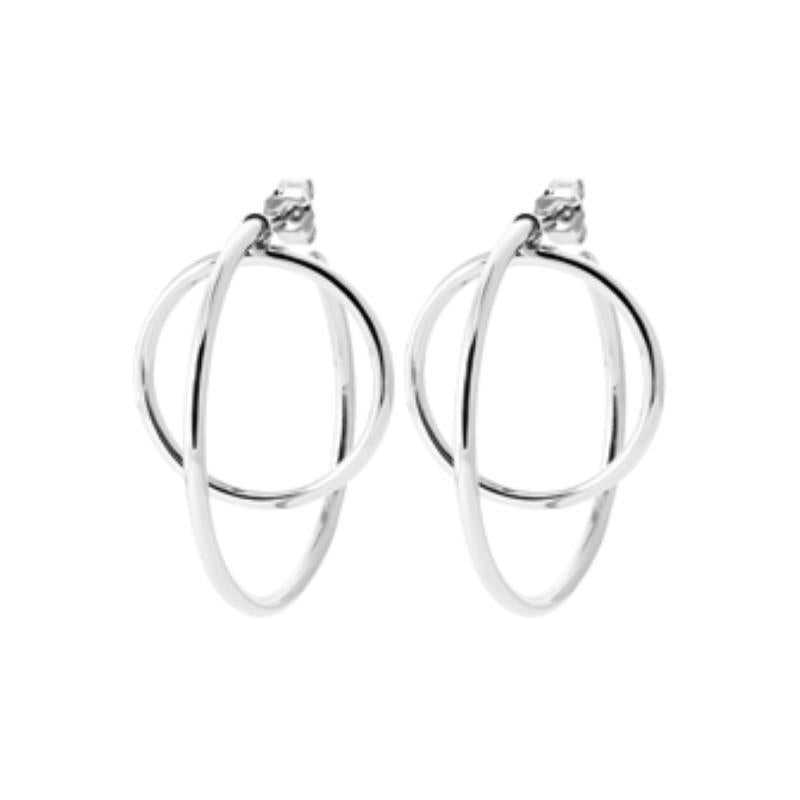 Coque de Nacre Créoles argent 7670800