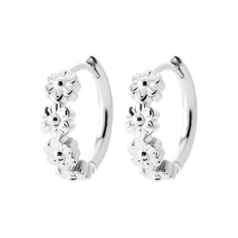 Coque de Nacre Créoles argent 7680300
