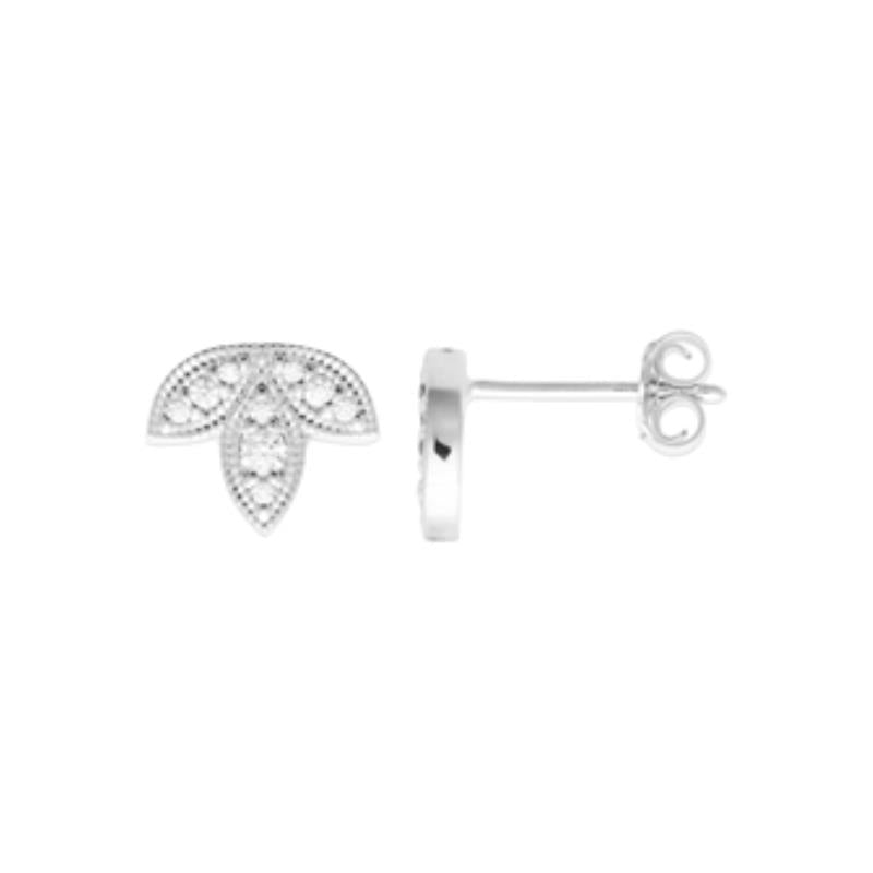 Coque de Nacre Puces d'oreilles argent 13059910