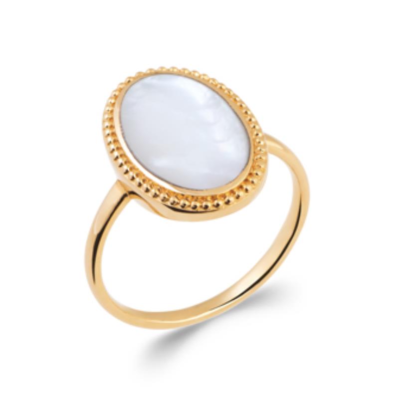 Coque de Nacre Bague plaqué or 2285104