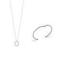 Coque de Nacre Collier argent 873442