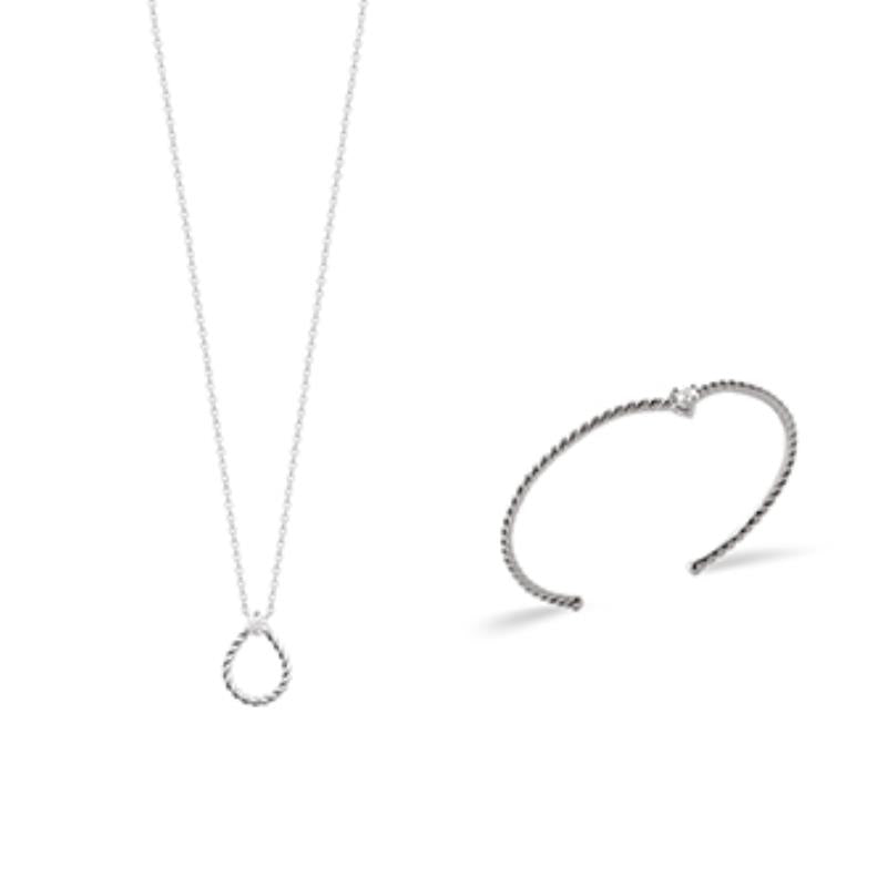 Coque de Nacre Collier argent 873442