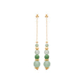 Coque de Nacre Boucles d'oreilles pendantes plaqué or 23045650