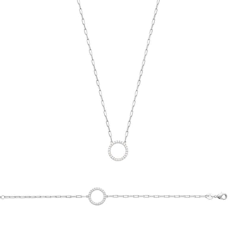 Coque de Nacre Collier argent 873503