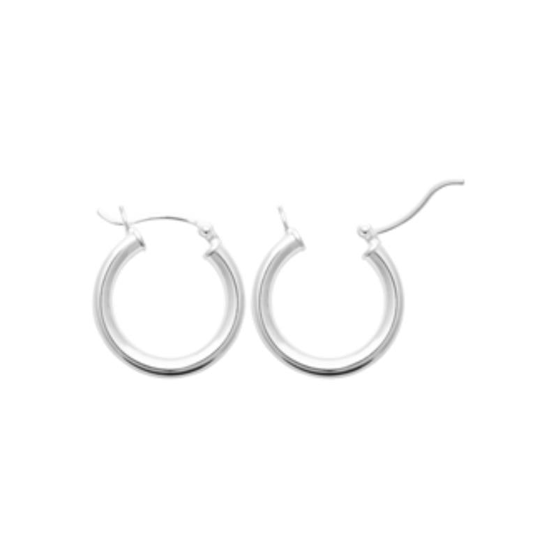 Coque de Nacre Créoles argent 13020