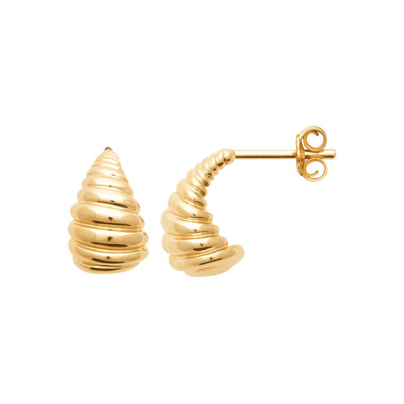 Coque de Nacre Boucles d'oreilles pendantes plaqué or 23062100
