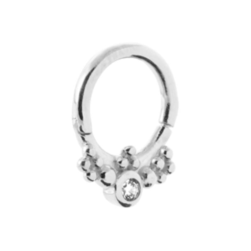 Coque de Nacre Créoles argent 1677510