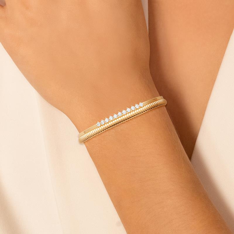 Coque de Nacre Bracelet jonc plaqué or 974294