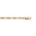 Coque de Nacre Chaîne maille figaro plaqué or 231100